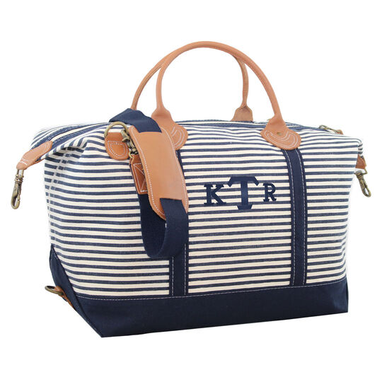 Personalized Stripes Weekender